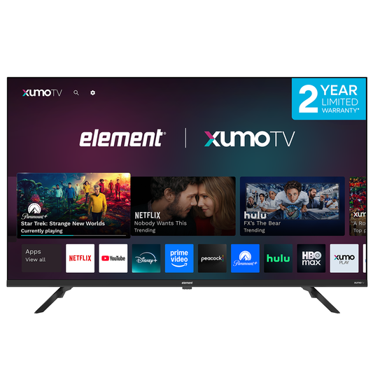 Element 43" 4K UHD  HDR Frameless Xumo TV
