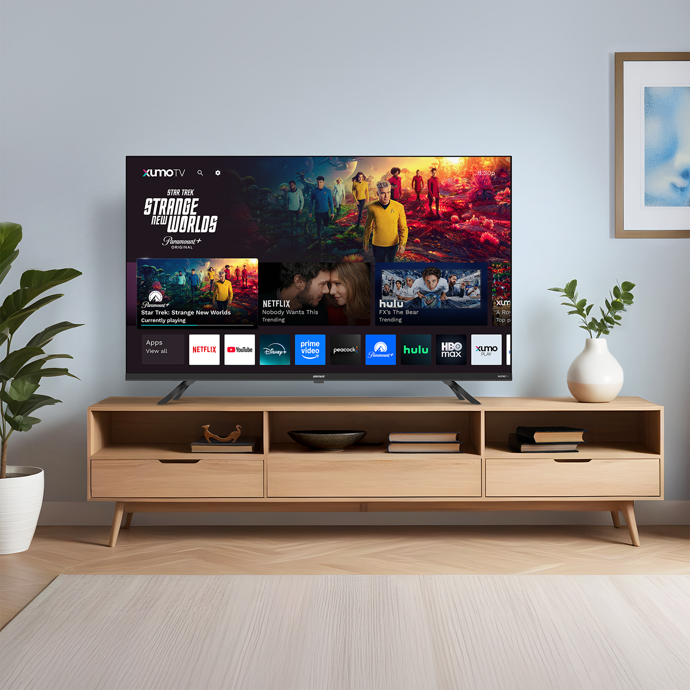 Element 43" 4K UHD  HDR Frameless Xumo TV