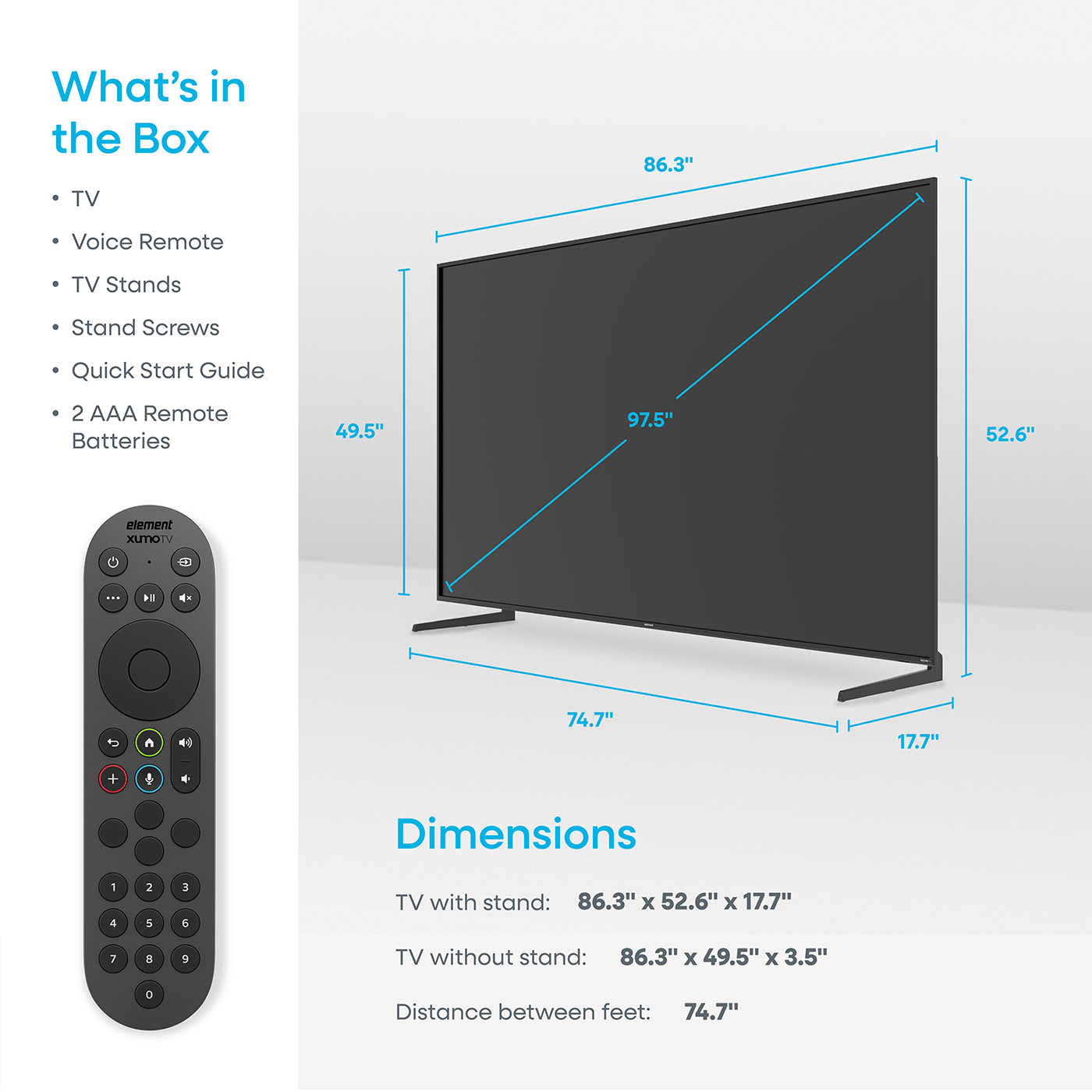 Element 98" 4K UHD HDR Xumo TV