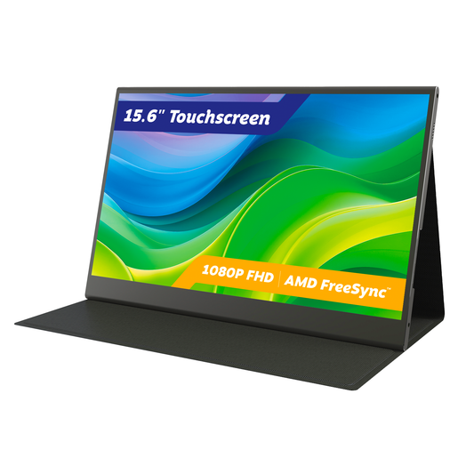 Element 15.6” 1080p FHD Touchscreen Portable Monitor - Black