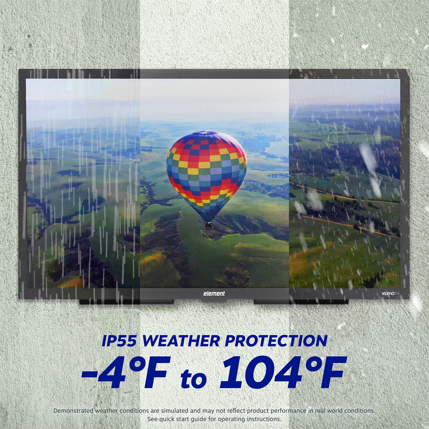 Element Electronics 65" 4K UHD Partial Sun Outdoor Xumo TV